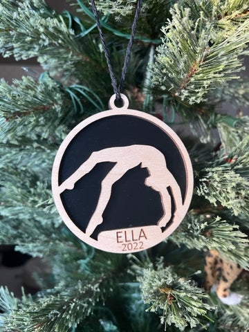 Gymnast Ornament with Name