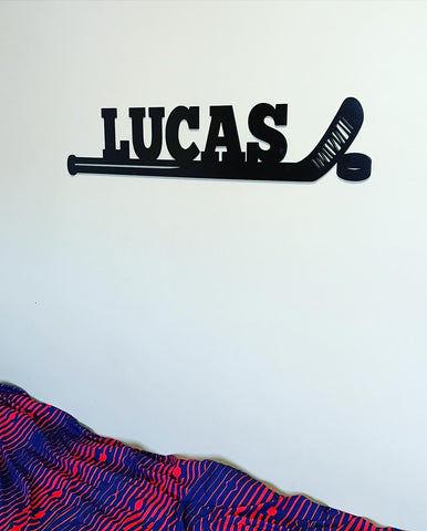 Hockey Name Sign