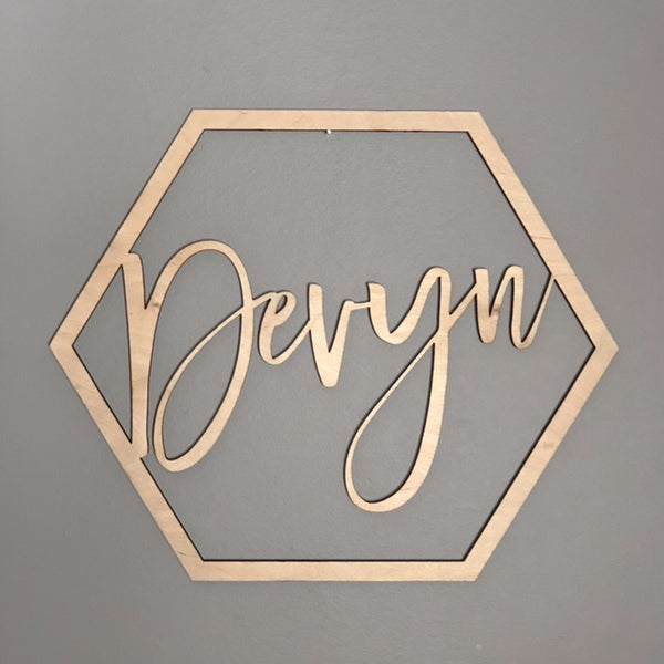 Geometric Name Sign