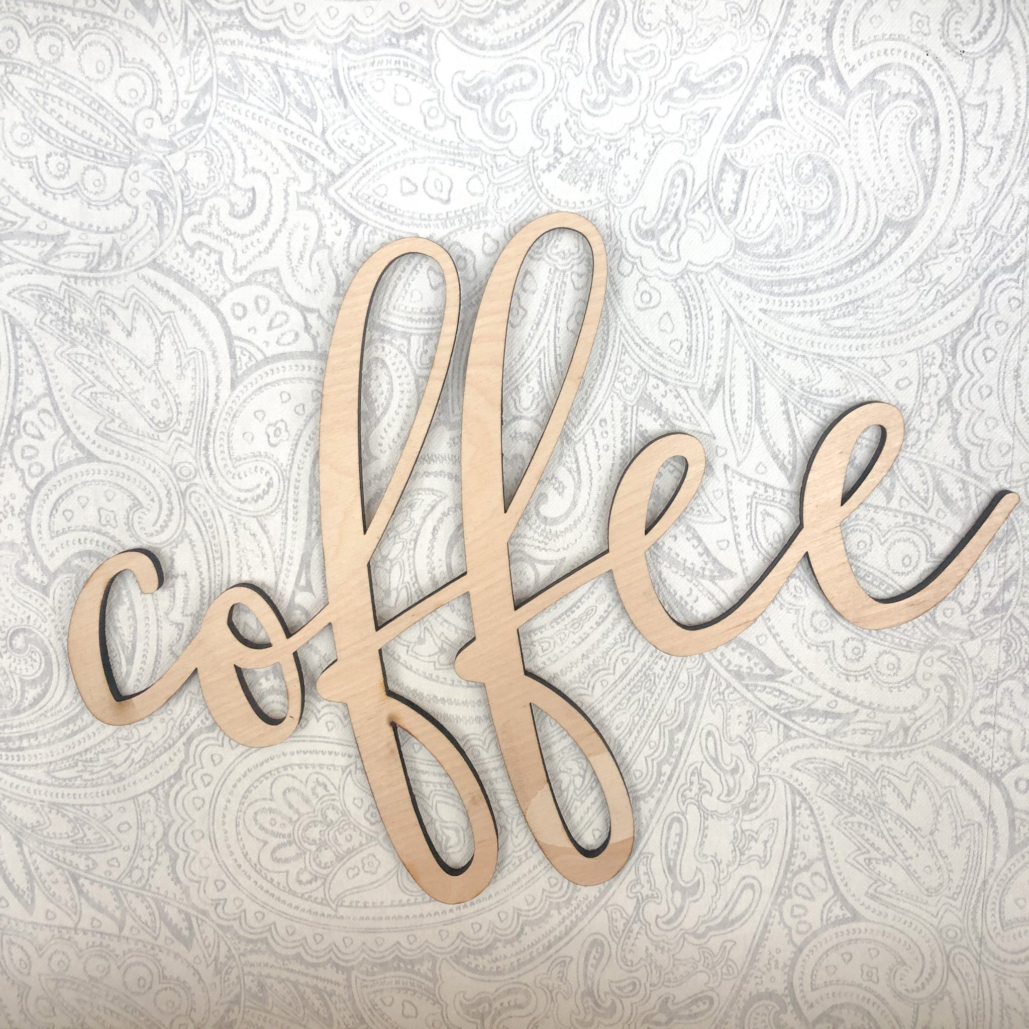 Coffee wooden cut out