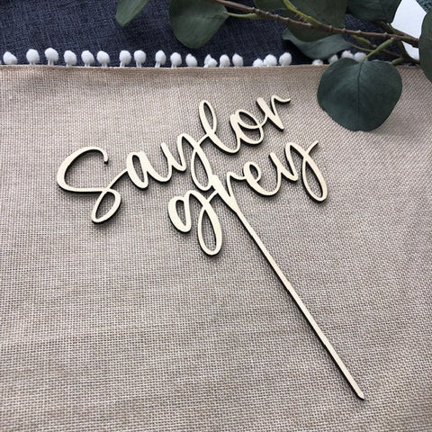 Personalized Name Cake Topper