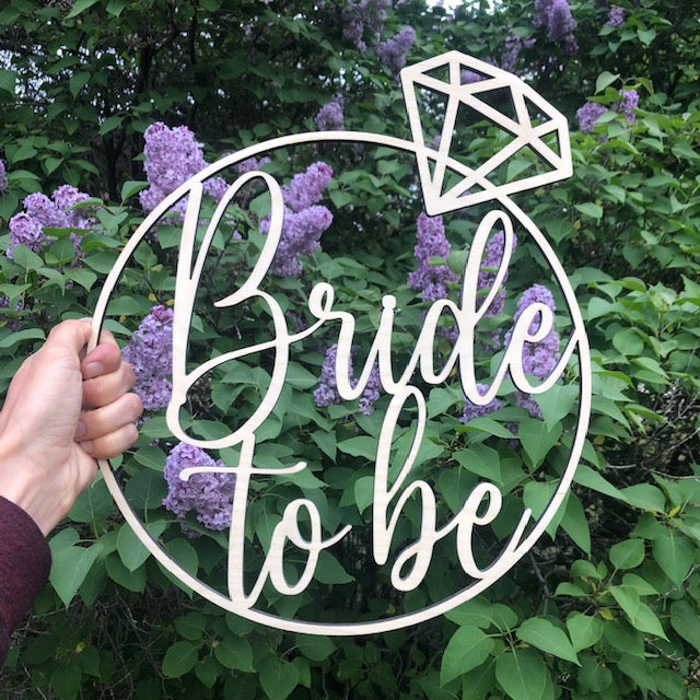 Bride to Be Wooden Cut out